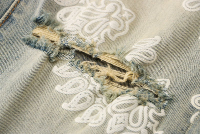 Jeans Vintage Desgastado con Estilo para Hombre - Image 18