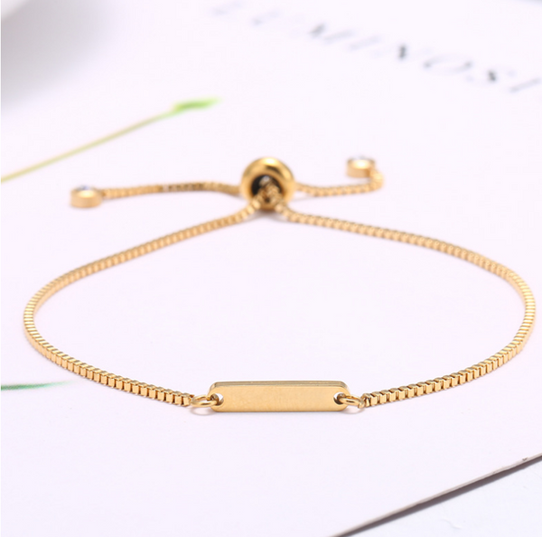 Pulsera Elástica Personalizada con Letras Ajustable - Image 3