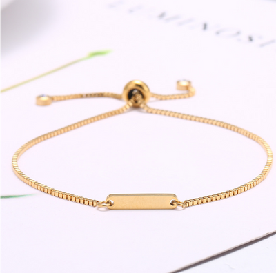 Pulsera Elástica Personalizada con Letras Ajustable - Image 3