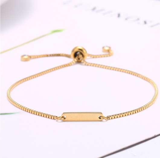 Pulsera Elástica Personalizada con Letras Ajustable - Image 3
