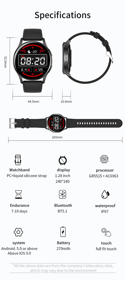 Pulsera Inteligente con Llamadas Bluetooth y Múltiples Funciones - Image 40