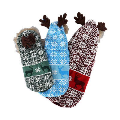 Abrigo Navideño para Mascotas con Cuello de Pelaje y Capucha - Image 10