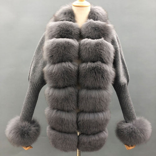 Cardigan Tejido para Mujer con Cuello de Zorro Desmontable - Otoño e Invierno - Image 17
