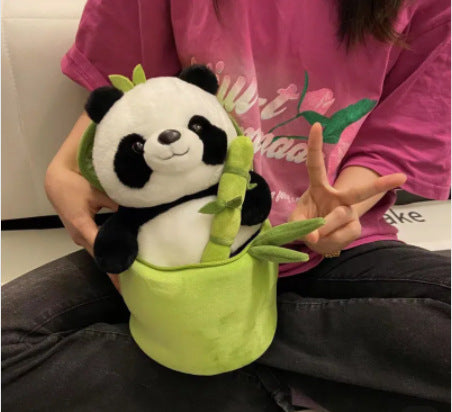 Almohada Panda con Tubo de Bambú Simulado - Image 12