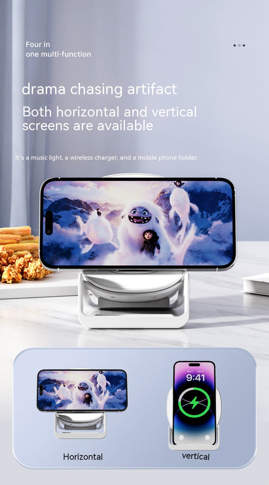 Soporte Móvil 4 en 1 con Carga Inalámbrica y Bluetooth - Image 26