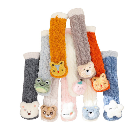 Calcetines para Bebé de Terciopelo Coral Reforzados Térmicos - Image 13