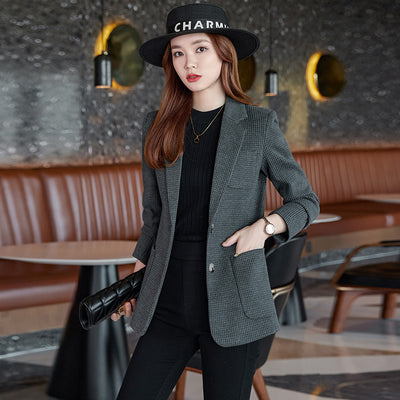 Blazer Pata de Gallo Mujer Elegante y Reductor - Image 12