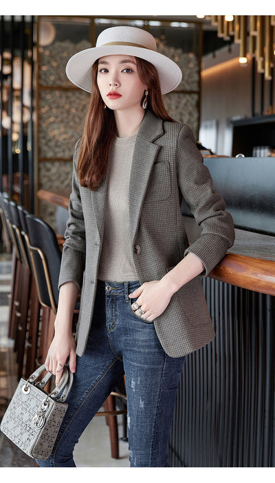 Blazer Pata de Gallo Mujer Elegante y Reductor - Image 14