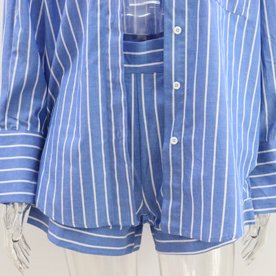 Conjunto de Playera y Shorts a Rayas de Algodón Premium - Image 16