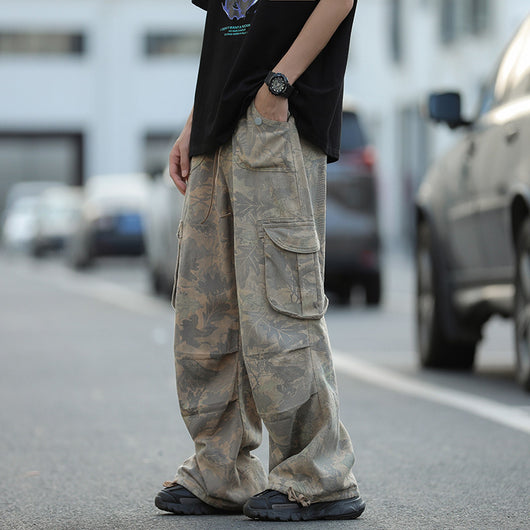 Pantalones de Trabajo Camuflaje Pierna Ancha para Hombre - Image 9