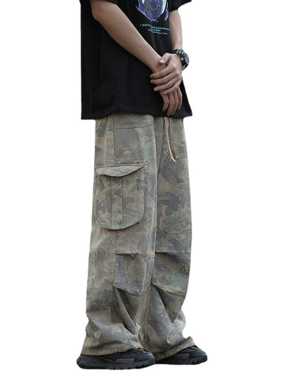 Pantalones de Trabajo Camuflaje Pierna Ancha para Hombre - Image 23