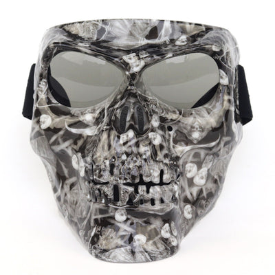 Máscara Cráneo para Motociclista con Gafas Integradas - Image 8