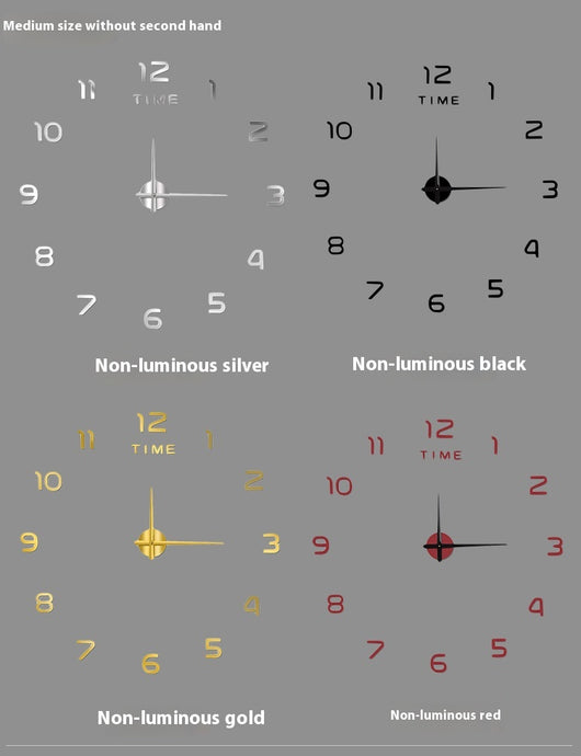 Reloj de Pared Silencioso con Luz Nocturna y Adhesivos Decorativos - Image 11