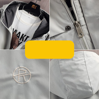 Chamarra Hoodie Casual Coreana para Hombre - Estilo Trendy Otoño - Image 9