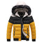 Chaqueta Acolchada con Capucha para Hombre - Algodón Grueso y Cálido