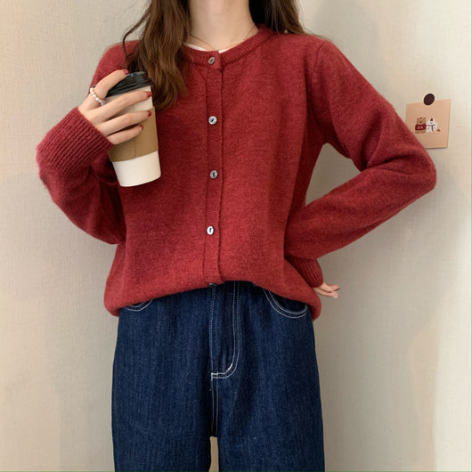 Cardigan de Cashmere Suelto Acolchado con Mangas Largas - Image 35