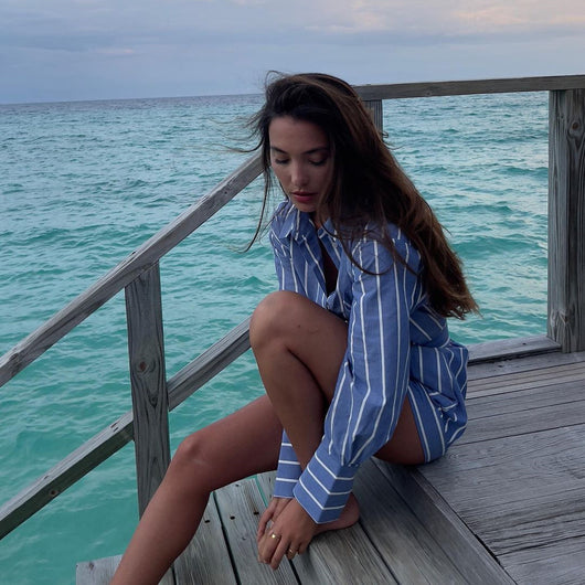 Conjunto de Playera y Shorts a Rayas de Algodón Premium - Image 21