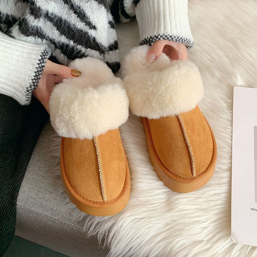 Botas de Nieve con Pantuflas Peludas Integradas para Mujer - Image 16