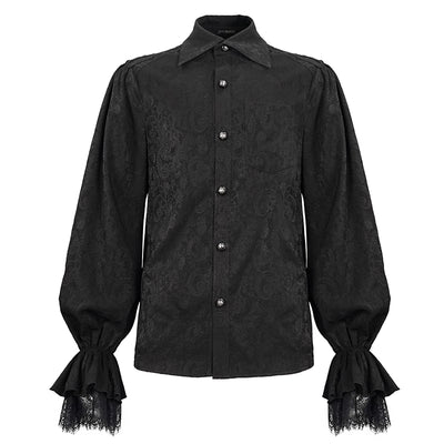 Camisa Gótica de Manga Larga con Volantes para Hombre - Image 11