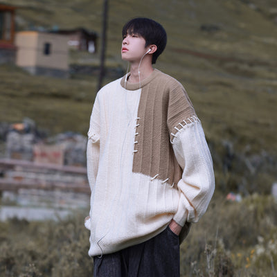 Suéter Patchwork de Contraste para Niños - Diseño Niqi Otoño Invierno - Image 12