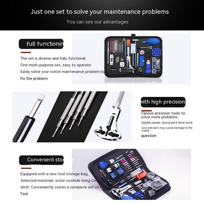 Kit Profesional de Reparación de Relojes - Herramientas Completas para Mantenimiento y Cambio de Batería - Image 17