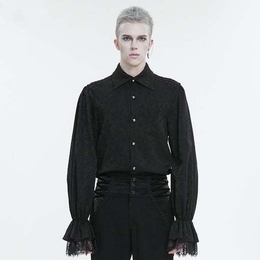 Camisa Gótica de Manga Larga con Volantes para Hombre - Image 21