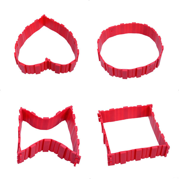 Molde de Silicona para Pasteles Magic Bake - Formas Corazón, Rectangular y Redonda