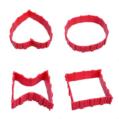 Molde de Silicona para Pasteles Magic Bake - Formas Corazón, Rectangular y Redonda