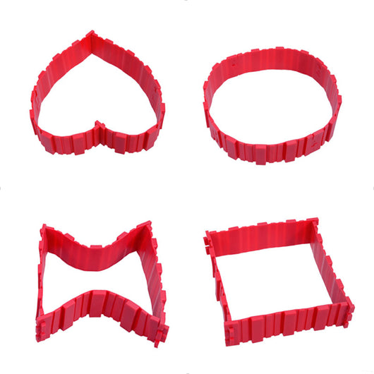 Molde de Silicona para Pasteles Magic Bake - Formas Corazón, Rectangular y Redonda