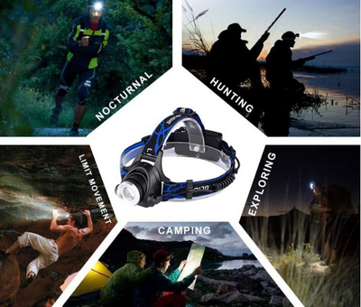 Linterna Frontal LED Inteligente con Sensor y Carga USB para Pesca y Actividades Nocturnas - Image 12