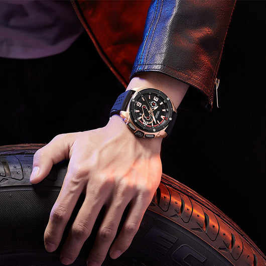 Reloj Deportivo Hombre con Esfera Luminosa y Cuarzo de Silicona - Image 3