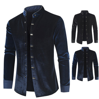 Camisa Manga Larga de Felpa para Hombre - Diseño Moderno y Cálido - Image 12