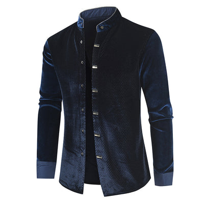 Camisa Manga Larga de Felpa para Hombre - Diseño Moderno y Cálido - Image 16