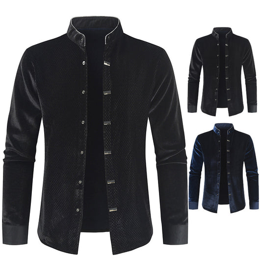 Camisa Manga Larga de Felpa para Hombre - Diseño Moderno y Cálido - Image 19