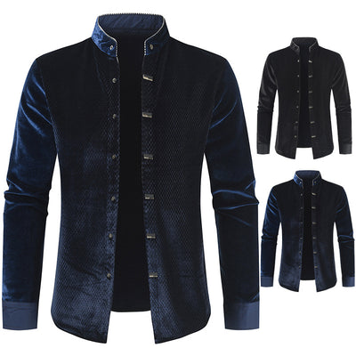 Camisa Manga Larga de Felpa para Hombre - Diseño Moderno y Cálido - Image 28