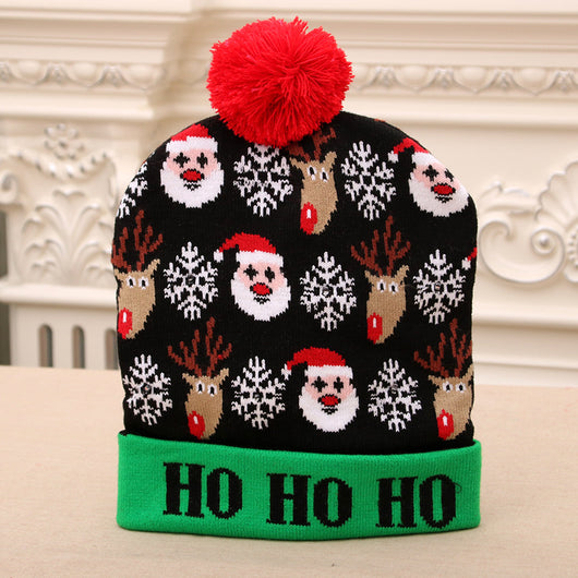 Gorro Navideño Tejido con Luz LED Multicolor - Image 16
