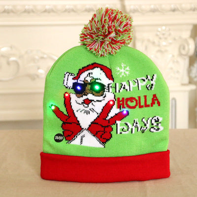 Gorro Navideño Tejido con Luz LED Multicolor - Image 19