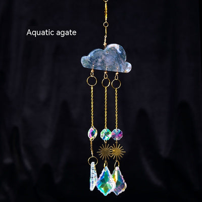 Atrapasol de Cristal Ágata Natural con Luces LED - Decoración para Ventanas y Jardín - Image 12