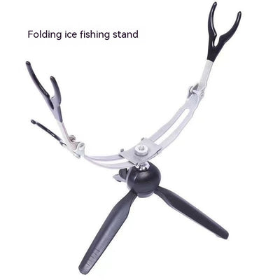 Soporte Plegable Doble para Caña de Pesca en Hielo - Image 13