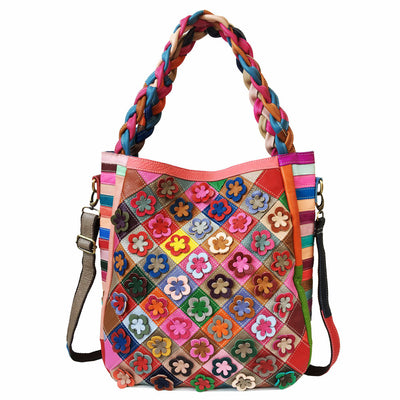 Bolso Bandolera Mujer Cuadros Diamante con Costura Decorativa - Image 12