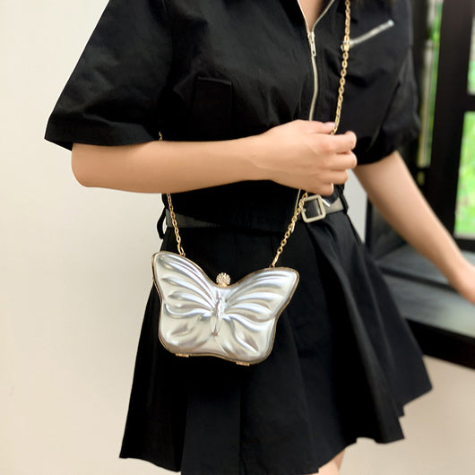 Bolsa Crossbody de Cadena con Mariposas para Mujer - Image 12