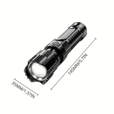 Linterna LED Recargable USB con Zoom para Camping y Exterior - Image 16