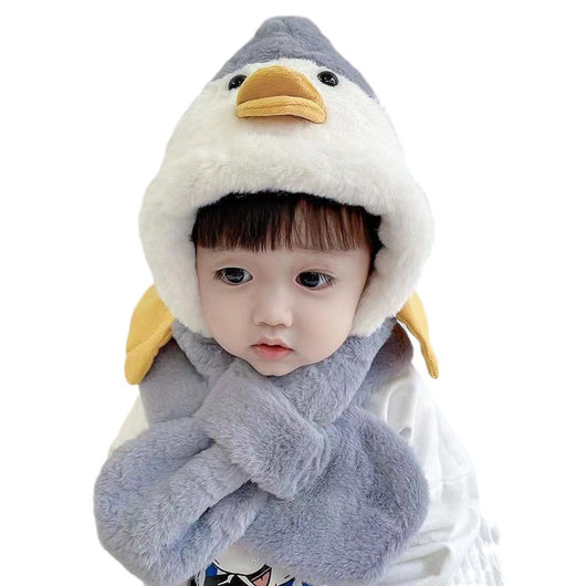 Gorro y Bufanda Integrados para Niños - Abrigo Térmico con Diseño Animal - Image 10