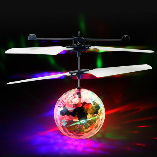 Lámpara Colgante Bola de Cristal con Luz LED Inductiva Multicolor - Image 11
