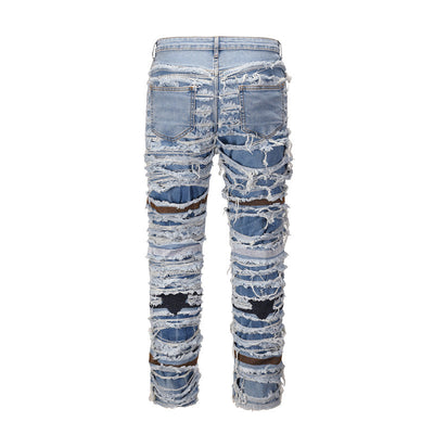 Jeans Vintage Desgastados con Roturas en las Rodillas - Image 12