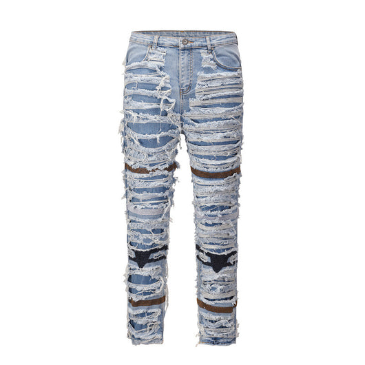 Jeans Vintage Desgastados con Roturas en las Rodillas - Image 13
