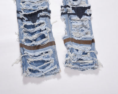 Jeans Vintage Desgastados con Roturas en las Rodillas - Image 16