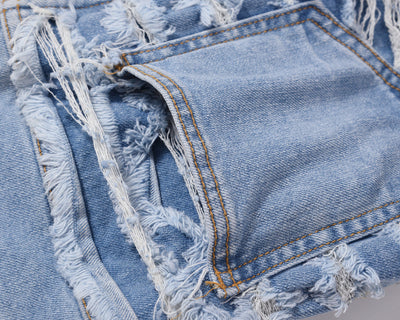 Jeans Vintage Desgastados con Roturas en las Rodillas - Image 19