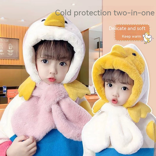 Gorro y Bufanda Integrados para Niños - Abrigo Térmico con Diseño Animal - Image 11