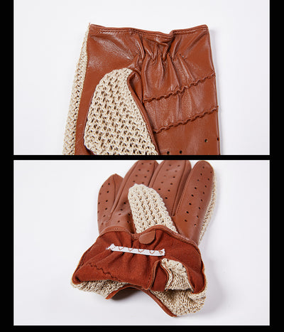 Guantes de Piel de Cabra Antideslizantes para Motocicleta - Image 9